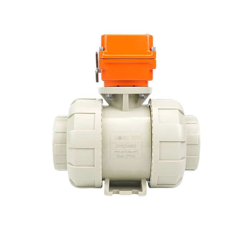 β--PPH Elektrisk Dobbelt Union Kugleventil